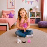 Anlily modna lutka u ružičastoj haljini, bijelom psu, torbici i setu naočala | shoptok.hr