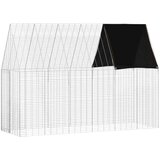  Kavez za zečeve Srebrno 300 x 100 x 210 cm Cinkani čelik | shoptok.hr