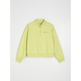 Sinsay Pamučna half-zip dukserica s vezenim natpisom | shoptok.hr