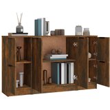  Komode 3 kom boja dimljenog hrasta od konstruiranog drva | shoptok.hr