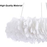 Brilagi LED luster na sajli FEATHER 3xE27/40W/230V + 3xLED/3W prečnik 40 cm bela | Eponuda.com