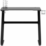  Igraći stol s nogama u oblika slova ZZ crni 90 x 60 x 75 cm | Eponuda.com