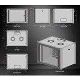 Mirsan 7U/19 rek orman nazidni WTN07U45MN 600mm x 450mm x 423mm Crni | ePonuda.com