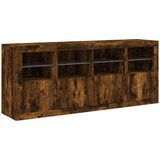  Komoda s LED svjetlima boja dimljenog hrasta 163x37x67 cm | shoptok.hr