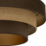  plafonski luster wenta 1xE27/60W/230V prečnik 50 cm braon/juta | Eponuda.com