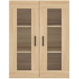 vidaXL Visoka komoda sonoma hrast 69,5x34x180 cm inženirski les | Shoptok.si