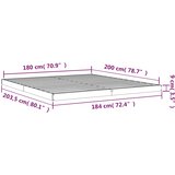  Okvir za krevet od borovine 180x200 cm veliki bračni | shoptok.hr