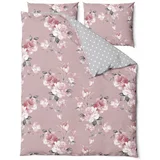 Bonami Selection Ružičasta pamučna posteljina za bračni krevet Belle, 200 x 200 cm