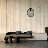  Luster na sajli OVELLA 1xE27/15W/230V Ø 34 cm crna | Eponuda.com