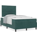 vidaXL Box spring krevet Tamnozelena 120 x 190 cm Baršun | shoptok.hr
