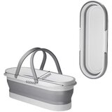 INF Zložljivo silikon+PP vedro za mop do 50cm, protibrizganje, močan ročaj, (5000242008) | Shoptok.si