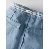 Reserved - Chino hlače od strukturirane tkanine s remenom - plava | shoptok.hr