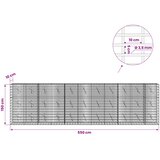  Gabion s žicom debljine 3,5 mm i mrežom 5x10 cm 550x10x150 cm | shoptok.hr