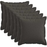  Jastuk s jastukom HOUTEN 6 kom. Tamnosiva Umjetni lan - Tamnosiva 45 x 45 cm 6 | shoptok.hr