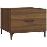  Stolići za kavu s metalnim nogama 2 kom boja hrasta 50x50x40 cm Smeđa | Shoptok.si