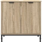 vidaXL Kopalniška omara za umivalnik sonoma hrast 60.5 x 33.5 x 61 cm | Shoptok.si
