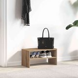 vidaXL Regal za čevlje zložljiva artisan hrast 60x30x30,5 cm | Shoptok.si