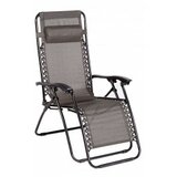 Green Bay baštenska stolica podesiva metalna sa jastukom MESSINA crno-siva 023413 Cene