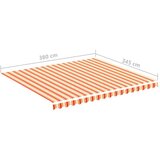 vidaXL Zamjenska tkanina za tendu žuto-narančasta 4 x 3,5 m | shoptok.hr