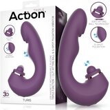 Action Turis Triple Function Clit Hitting Ball with G-Spot Pulsation & Vibration Purple | shoptok.hr