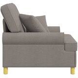 XL fotelja s jastucima Sivosmeđa Tkanina | shoptok.hr