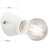 Orion zidna lampa frost 1xE27/60W/230V bela | Eponuda.com