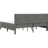  Okvir kreveta s madracem 2 pcs Tamno siva 200 x 200 cm Baršun | shoptok.hr