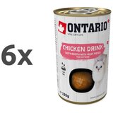 Ontario Kitten pijača s koščki piščanca 6 x 135 g Cene