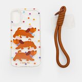 Sinsay Prozirna maskica za iPhone 13/14/15/16/17 s motivom pasa i trakicom | shoptok.hr