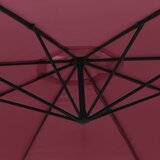  Konzolni vrtni suncobran s aluminijskim stupom 350 cm bordo | shoptok.hr