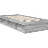  Krevetna konstrukcija s uzglavljem Siva Sonoma 90 x 200 cm | shoptok.hr