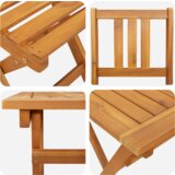 vidaXL set od 4 dijela za preklopni vrtni bistro od čvrstog bagremovog drva | shoptok.hr