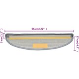  Prostirke za stepenice 10 kom 56x17x3 cm sive poluokrugle | shoptok.hr