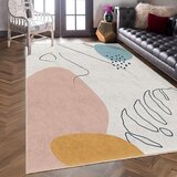 Mila Home Krem perivi tepih 80x150 cm Abstract Shapes – | shoptok.hr