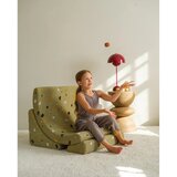 Wigiwama Zelen otroški fotelj iz tkanine bouclé/iz šenilje Terrazzo Moon – | Shoptok.si