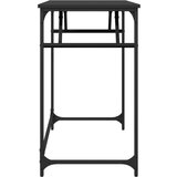 vidaXL Radni stol crni 100 x 45 x 76 cm konstruirano drvo i čelik | shoptok.hr