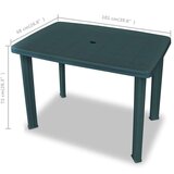Bistro 3-dijelni bistro set od plastike zeleni | shoptok.hr