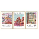 WALLXPERT huhu268 - 50 x 35 Multicolor Decorative Framed MDF Painting (3 Pieces) | ePonuda.com