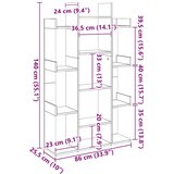 Ormarić za knjige boja betona 86x25,5x140 cm konstruirano drvo | Shoptok.si