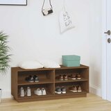 Ormarić za cipele boja meda 110x34x45 cm od masivne borovine | shoptok.hr