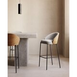 Kave Home Siva/u prirodnoj boji barska stolica (visine sjedala 77 cm) Eamy – | shoptok.hr