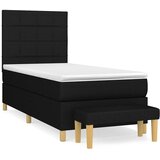  s oprugama i madracem crni 90x200 cm od tkanine | shoptok.hr