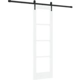  Klizna vrata sa setom opreme bijela 61x198.5 cm čvrsta drvo bor | shoptok.hr