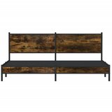 Metalni okvir kreveta bez madraca boja hrasta 193x203 cm | shoptok.hr