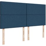 vidaXL Otomanski posteljni okvir z vzmetnico moder 160x200 cm blago | Shoptok.si