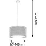 Rabalux anastasia visilica E27 max60W hrom/brwn moderna rasveta | Eponuda.com