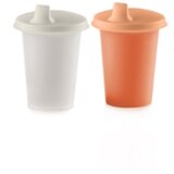Tupperware Set čaša sa nastavkom, 200ml, 2 komada, Bela i narandžasta Cene
