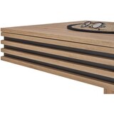 Livetastic klubska miza, črna, hrast artisan | Shoptok.si