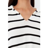 Trendyol Black Super Oversize Striped Knitwear Sweater | Shoptok.si