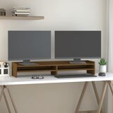  Stalak za monitor boja meda 100x24x16 cm od masivne borovine | shoptok.hr